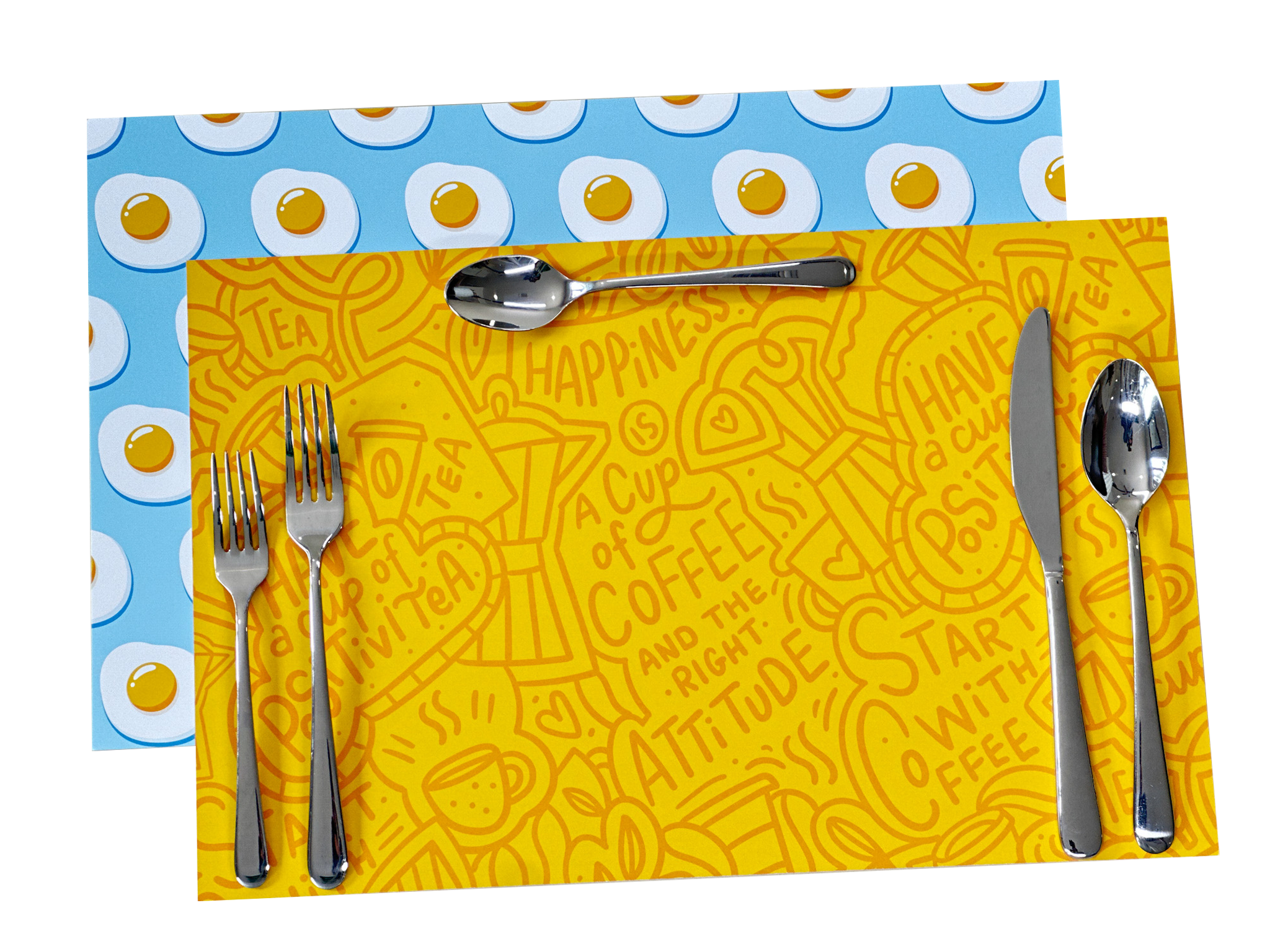 Sunny Side Up | Deluxe Paper Placemats set of 6 or 12