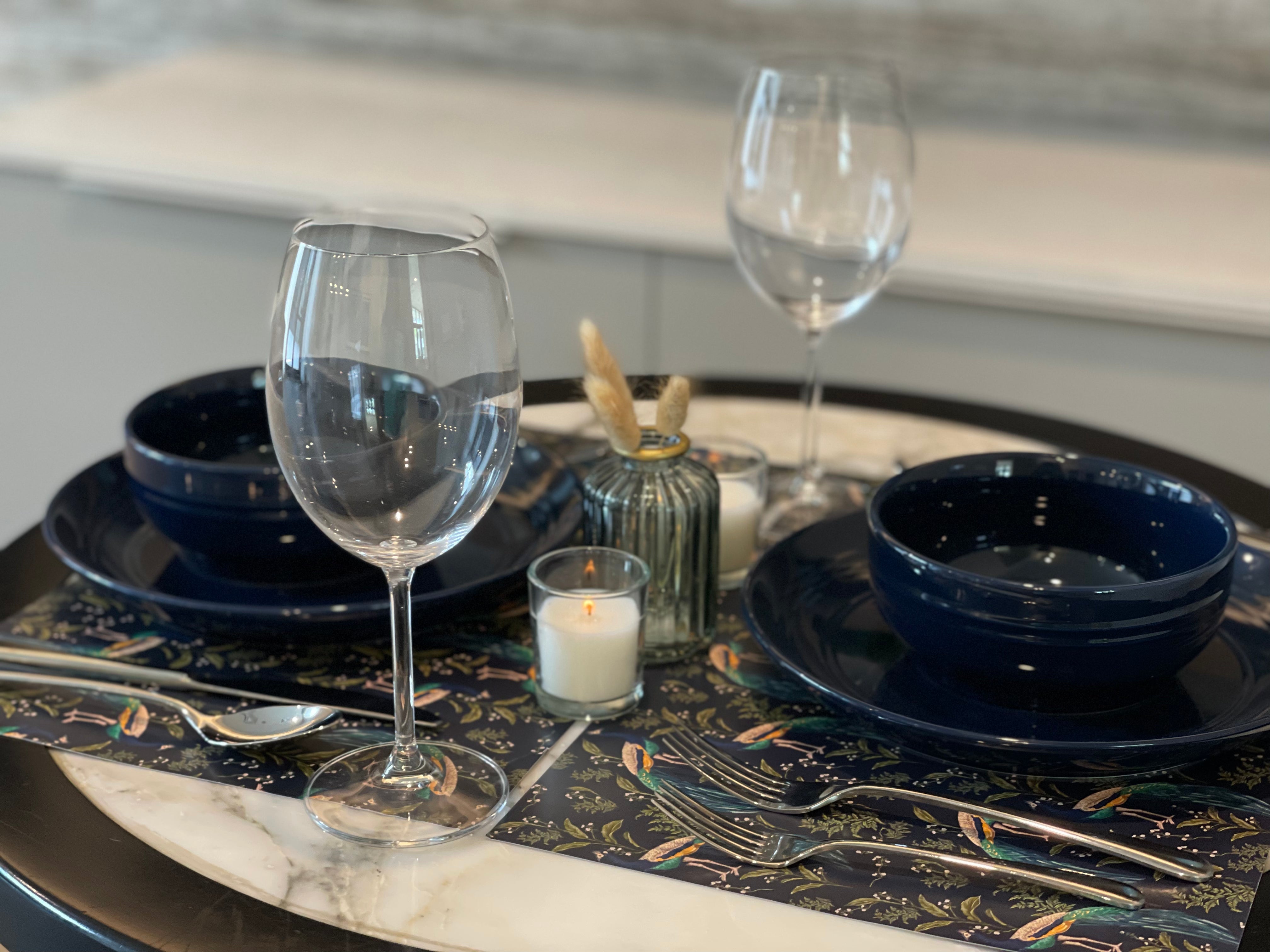 Peacock | Deluxe Paper Placemats set of 6 or 12