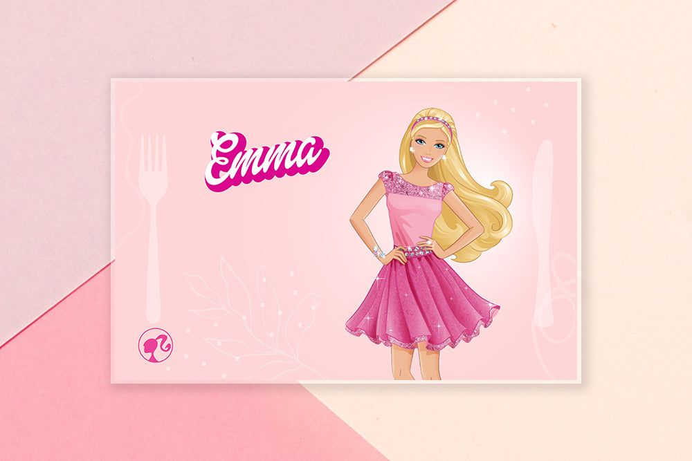 Barbie Personalized Placemat for Kids