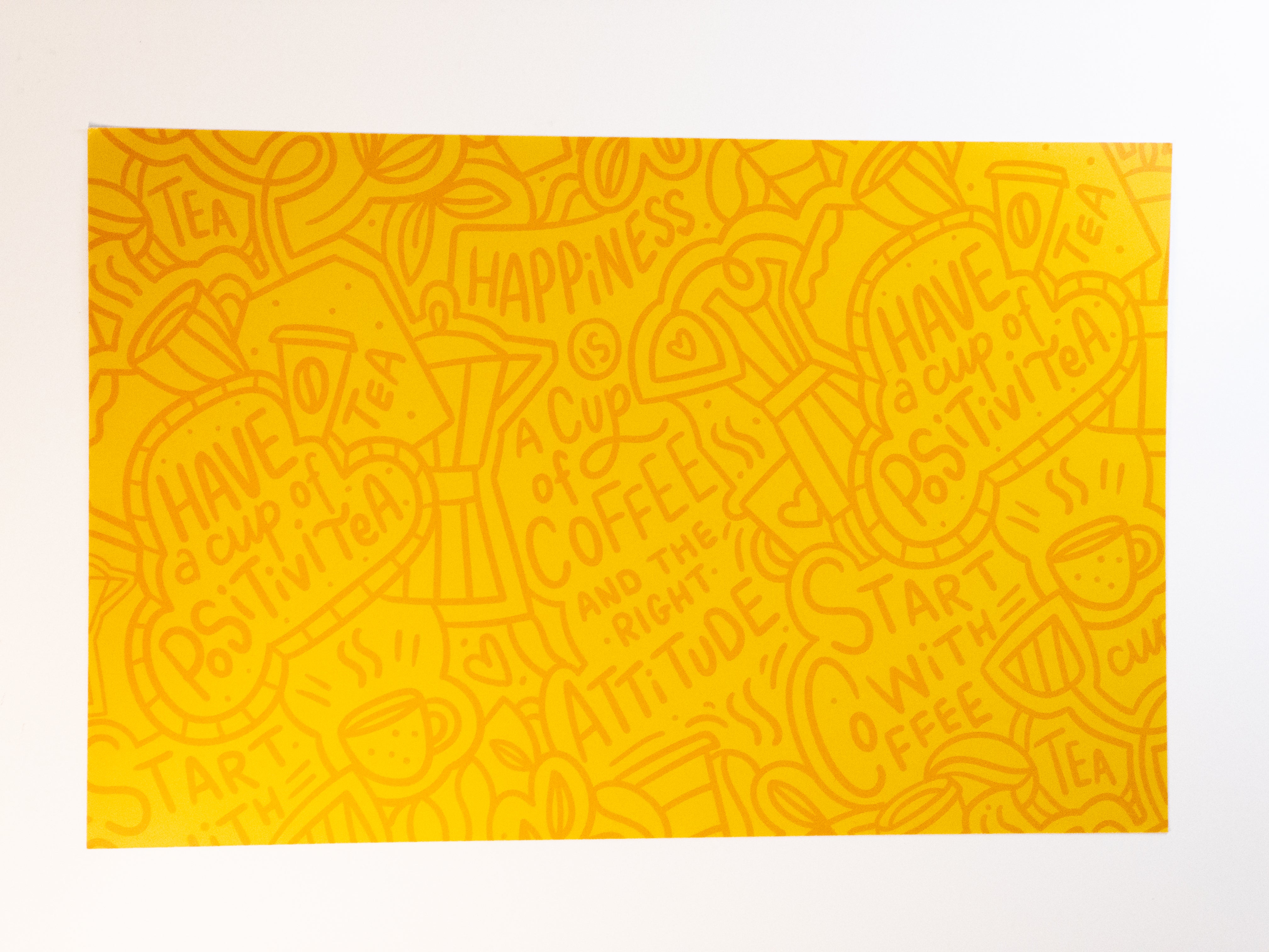 Sunny Side Up | Deluxe Paper Placemats set of 6 or 12