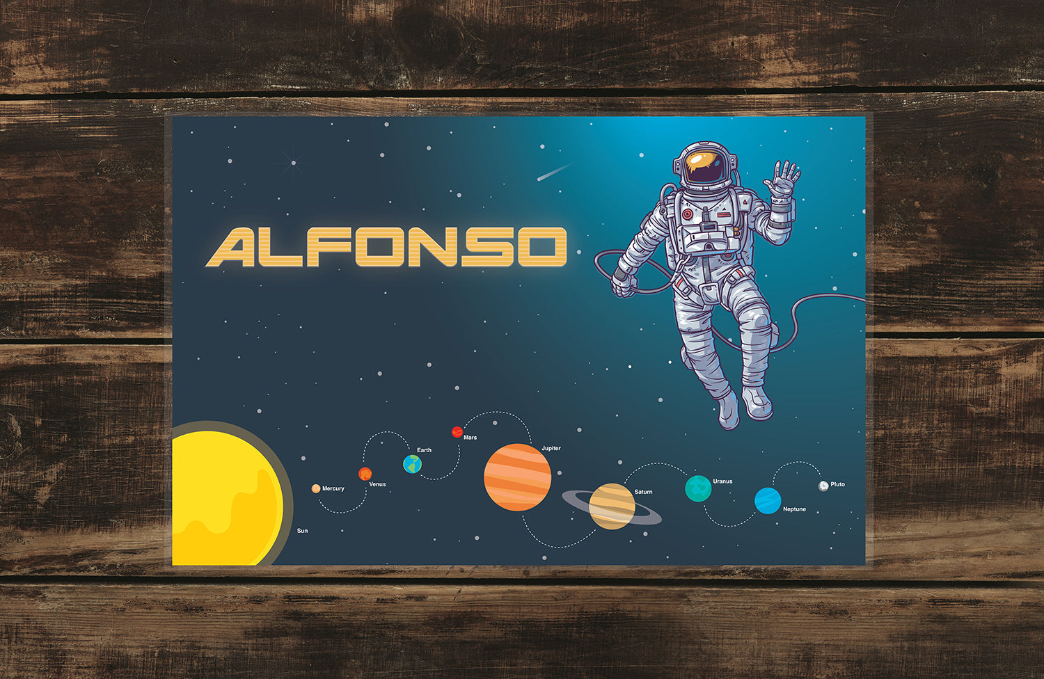 ASTRONAUT Personalized Placemat for Kids