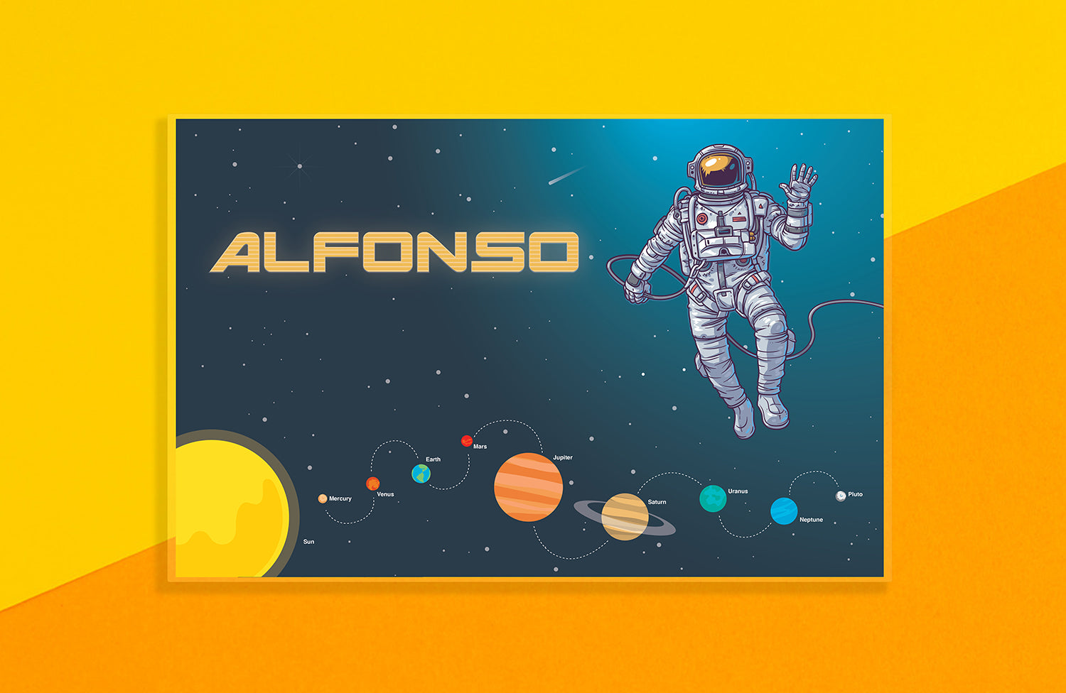 ASTRONAUT Personalized Placemat for Kids