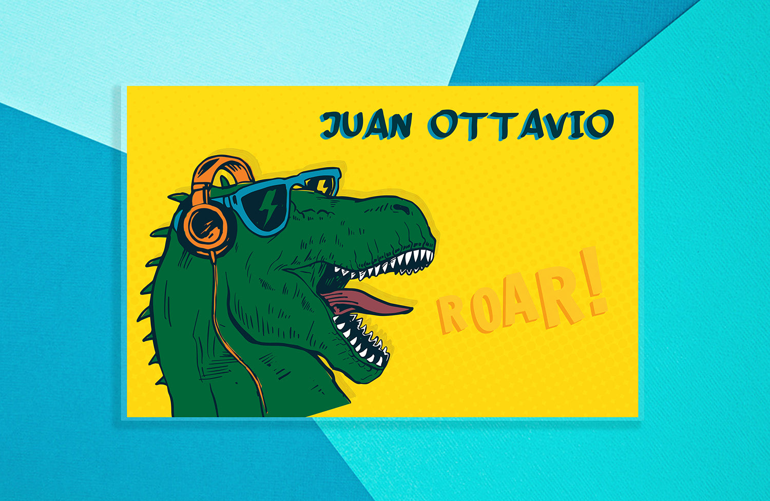 Dinosaurs Personalized table Placemat for kids Model: T REX