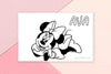 Minnie Personalized table Placemat for kids