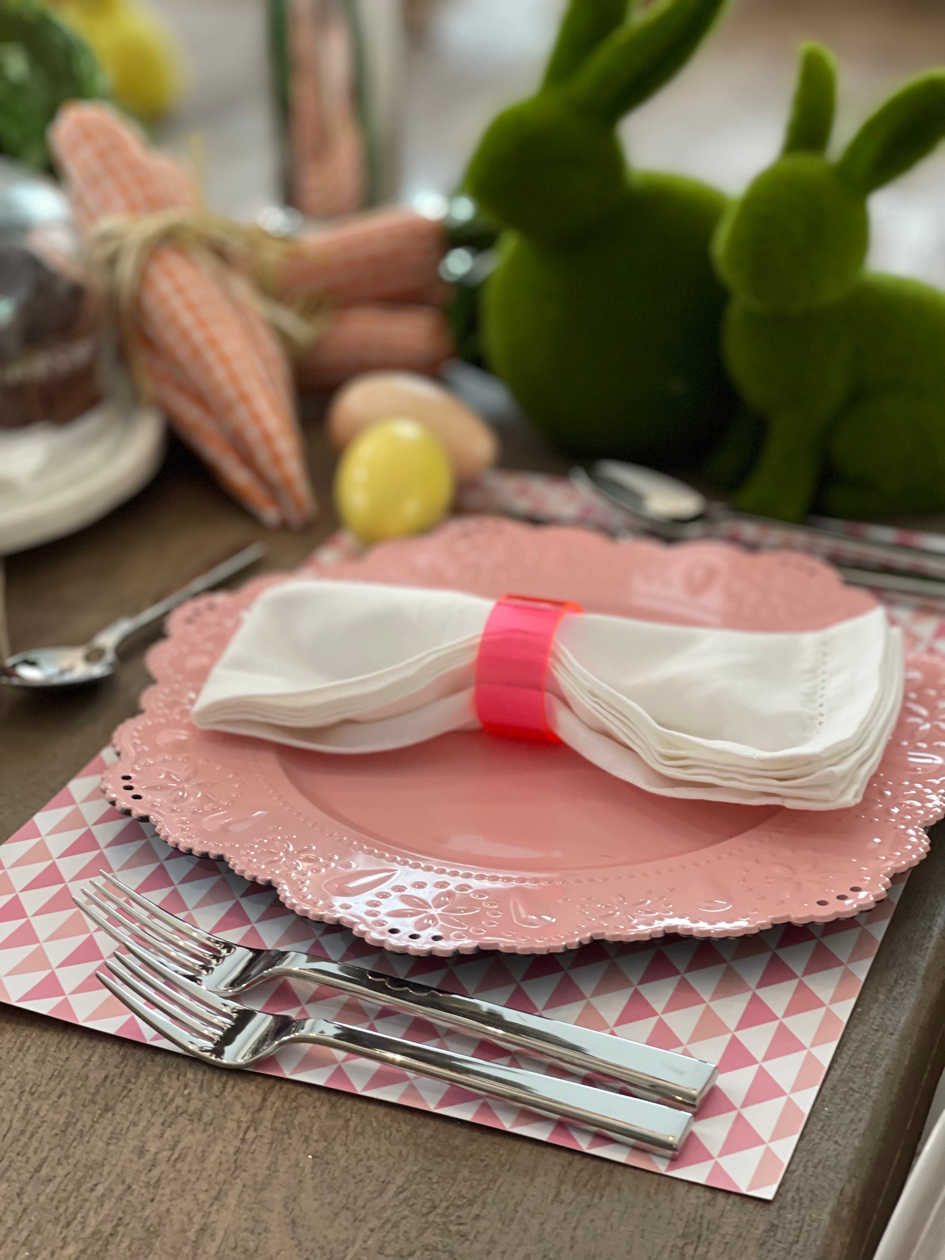 Pinky | Deluxe Paper Placemats set of 6 or 12